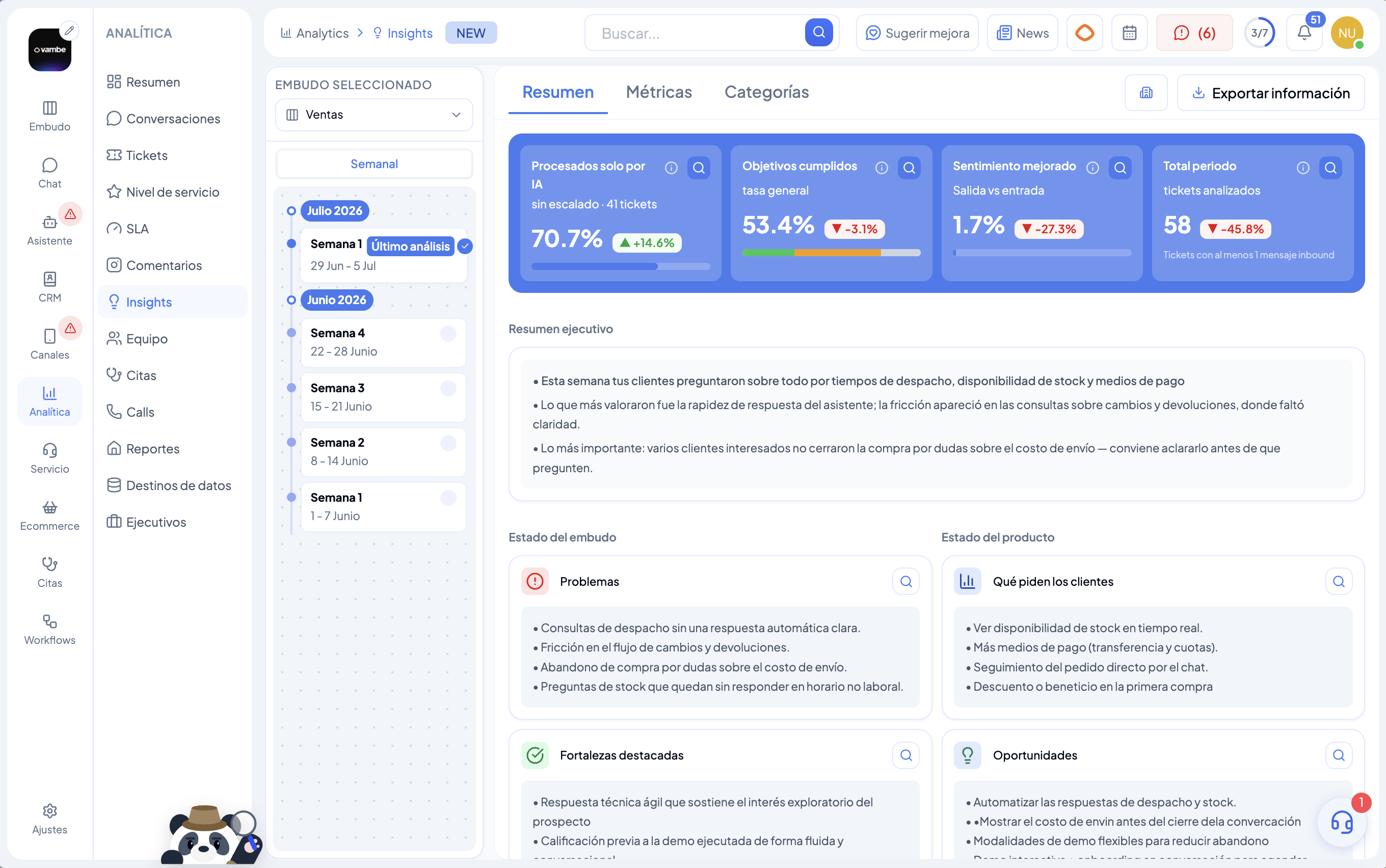¡Potenciamos AI Insights! Entiende a tus clientes y mejora tu operación a un click de distancia
